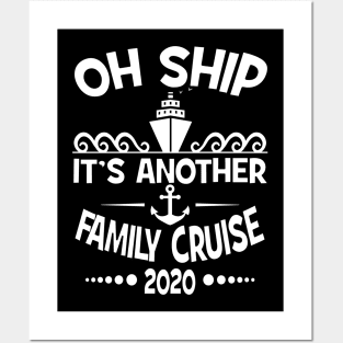 Cruise Family Vacation 2020 Funny Matching Cruising Design Posters and Art